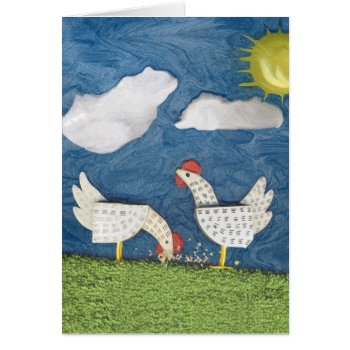 Chickens In The Yard - Diorama Picture by dbvisualarts at Zazzle