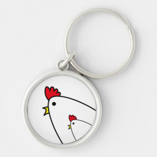 Chickens Keychain