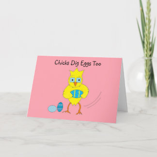 Chickens Like Eggs Too Holiday Card