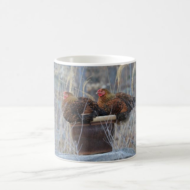Chickens Love Flower Pots Mug (Center)