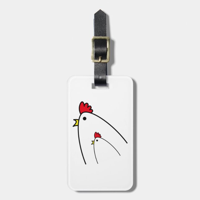 Chickens Luggage Tag (Front Vertical)