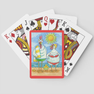 CHICKENS OF THE SEA, FAMILY FUN CARTOON Funny Poker Cards