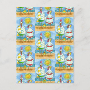 CHICKENS OF THE SEA, FAMILY FUN CARTOON Funny Post Postcard