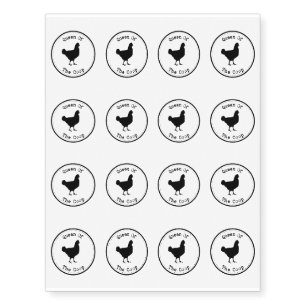 Chickens Pet Lover Funny - Chickens Temporary Tattoos