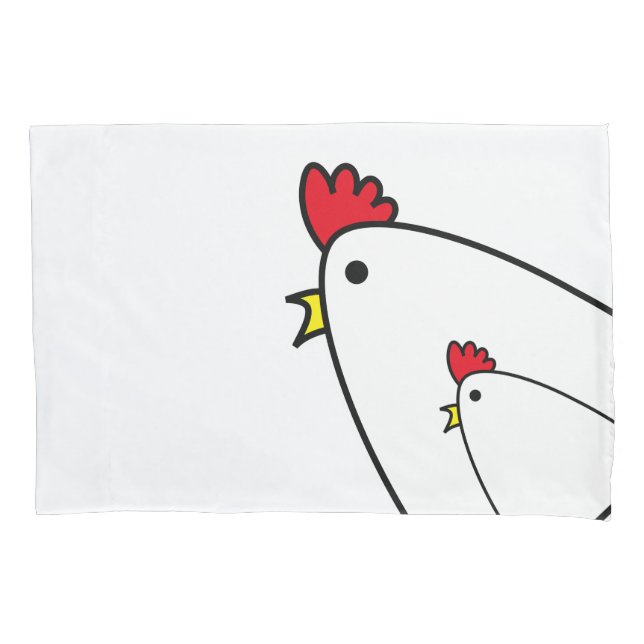 Chickens Pillow Case (Front)