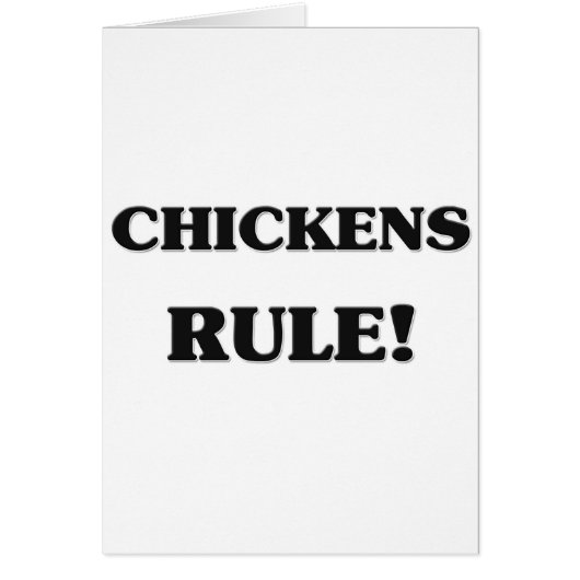 Chickens Rule Cards (Front)