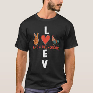 Chickens Spirit Animal Rooster Peace Farmer Life C T-Shirt