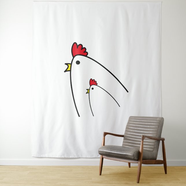 Chickens Tapestry (In Situ)
