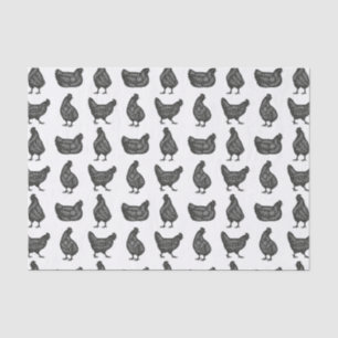 Chickens tissue paper
