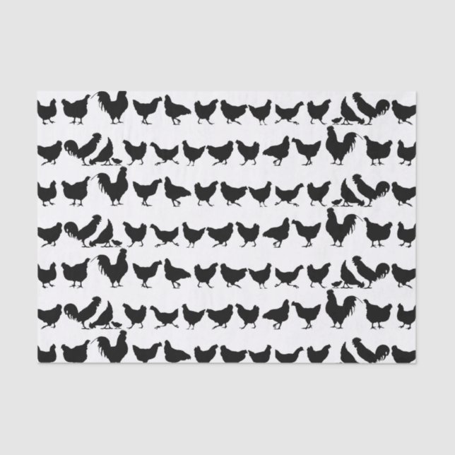 Chickens Tissue Paper or Decoupage paper (Front)