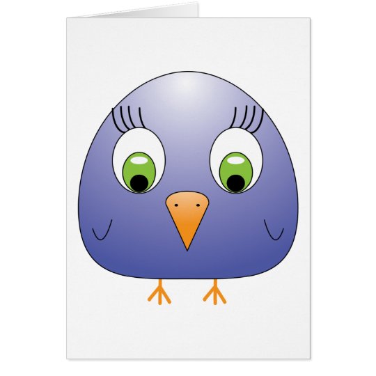 chickie B dark blue Card
