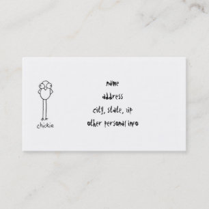 Chickie Business Card