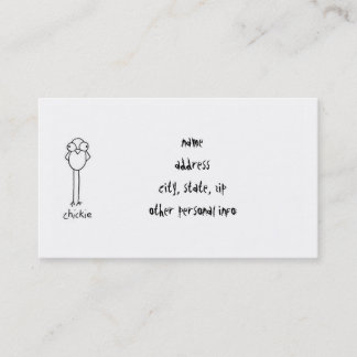 Chickie Business Card