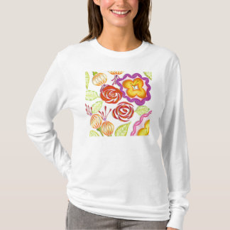 Chickie Long Sleeve - Flowers too T-Shirt