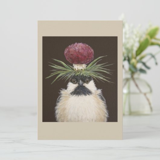Chickie the chickadee card (Standing Front)