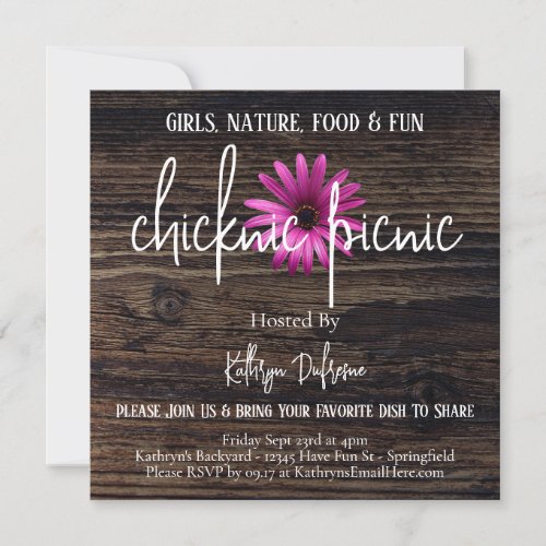 Chicknic Picnic Invitation