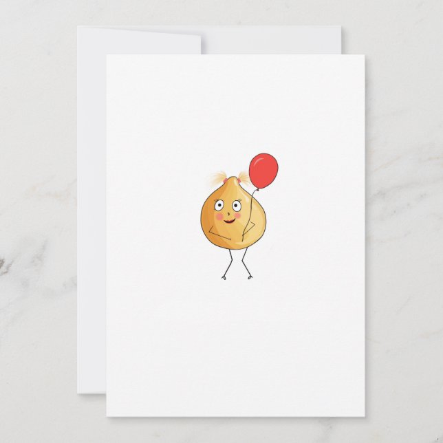 Chickpea theme, chickpea design invitation (Front)
