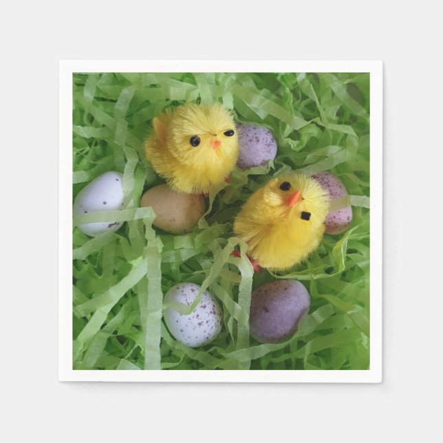 Chicks and Eggs Napkins (Front)