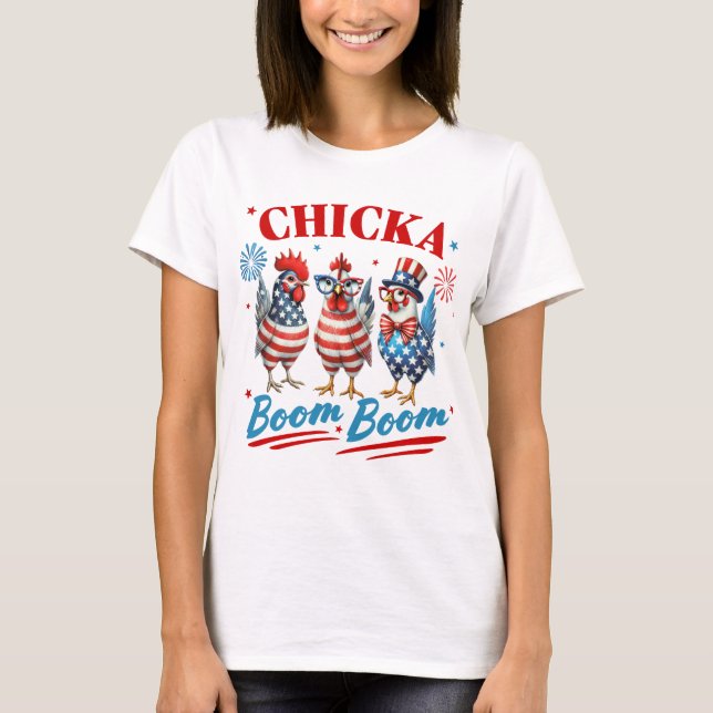 Chicks Boom Boom T-Shirt (Front)