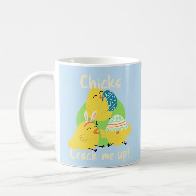 Chick's Crack Me Up! Easter Classic Mug (Left)