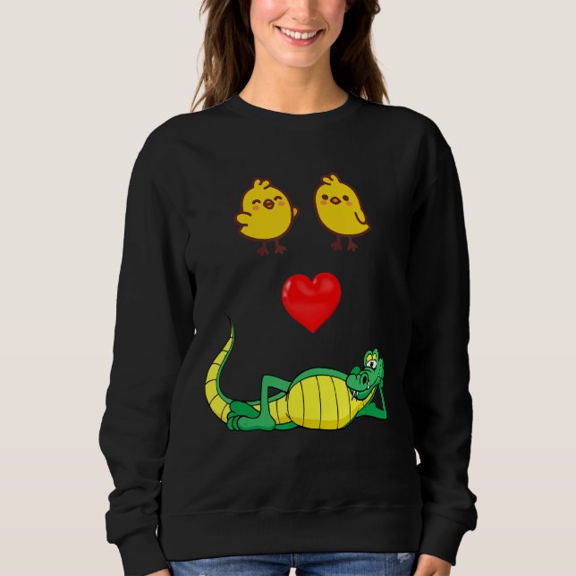 Chicks Dig Alligators Sweatshirt (Front)