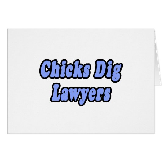 Chicks Dig Lawyers 2 Cards (Front Horizontal)
