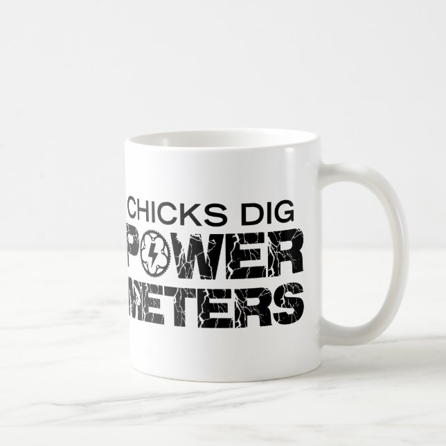 Chicks Dig Power Meters Coffee Mug (Right)