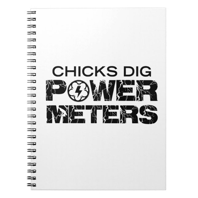 Chicks Dig Power Meters Notebook (Front)
