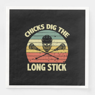 Chicks Dig The Long Stick Paper Dinner Napkins