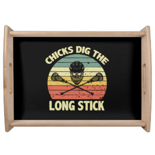Chicks Dig The Long Stick Serving Tray