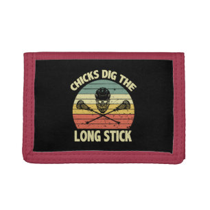 Chicks Dig The Long Stick Tri-fold Wallet