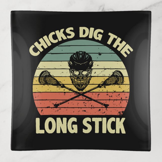 Chicks Dig The Long Stick Trinket Tray (Front)