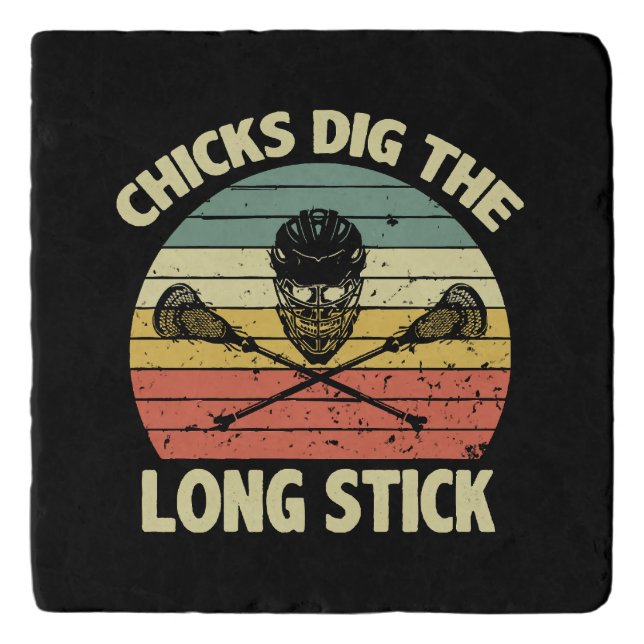 Chicks Dig The Long Stick Trivet (Front)
