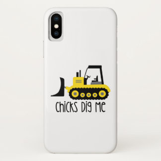Chicks Me Dig iPhone X Case