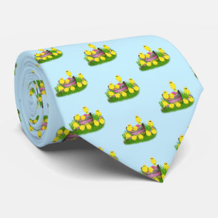 Chicks 'n a Easter Basket Neck Tie