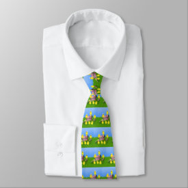 Chicks 'n a Easter Basket Tie