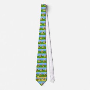 Chicks 'n a Easter Basket Tie