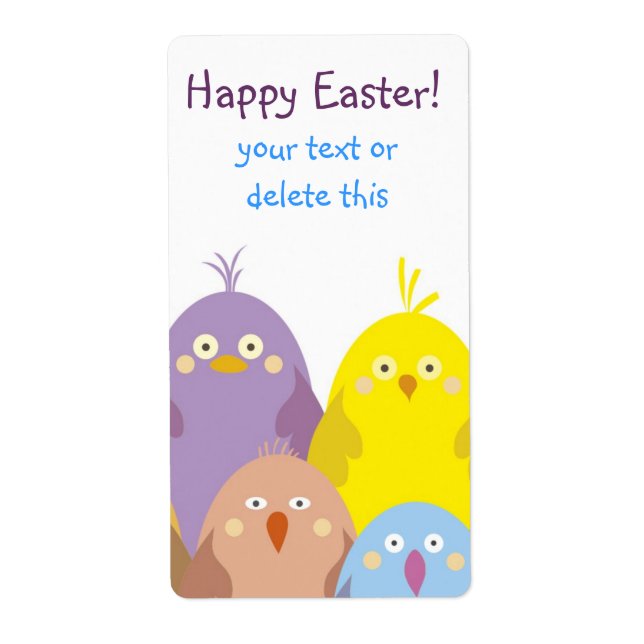 Chicks platoon label (Front)