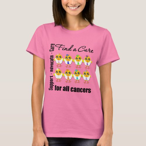 Chicks United to Find A Cure For All Cancers T_Shirt