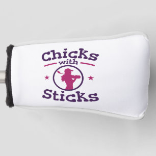 Chicks with Sticks Golf Golfing Golfer Women Head Cover