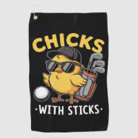 Chicks with Sticks Golfer Girl Golf Club Golfing