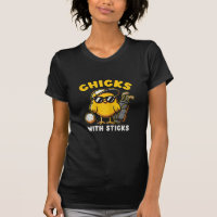 Chicks With Sticks Golfer Girl Woman Golf Club Gol