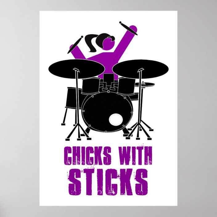 Chicks with Sticks Poster