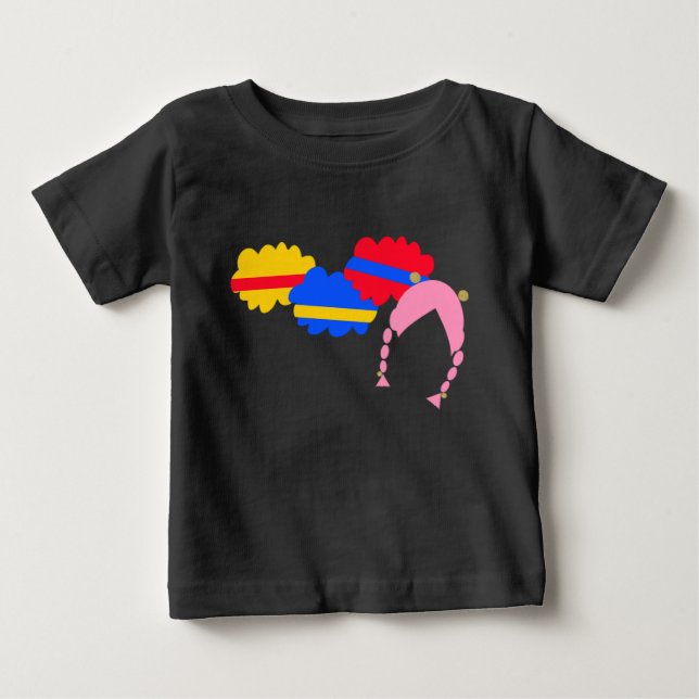 Chicky, Cha-Cha, Boom-Boom, Lya-Lya Baby T-Shirt (Front)