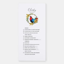 Chicky Checklist