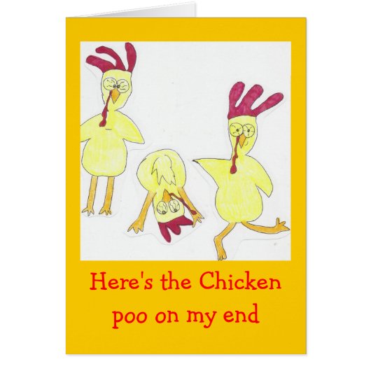 Chicky poo cards (Front)