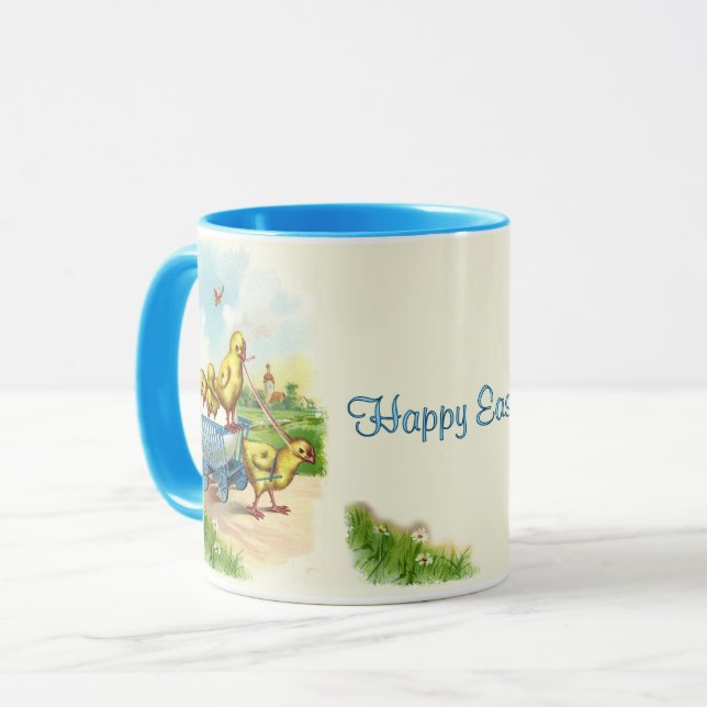 Chicky Wagon Easter Coffee Mug (Front Left)