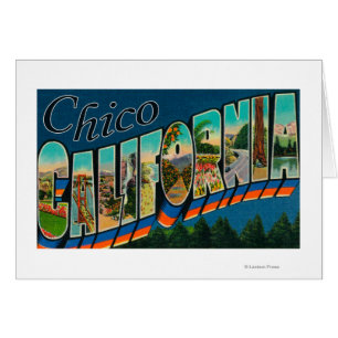 Chico, California - Large Letter Scenes Cards