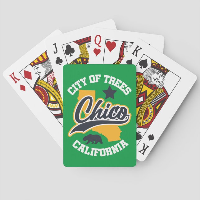 Chico, California Poker Cards (Back)
