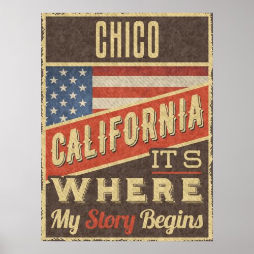 Chico California Poster